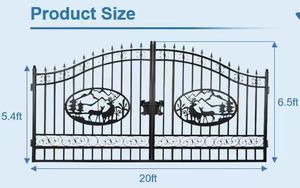 2026 Hot-Selling Professional Custom Lanes &amp; Villas Home <strong>Gates</strong> USA,UK Style Iron Durable Color Size Customization Best Price - Product Image 4