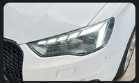 Phares LED pour Audi A3 2013-2016, design projecteur de signal dynamique, lentille DRL, 6000K, 6000 lumens, état neuf, automobile