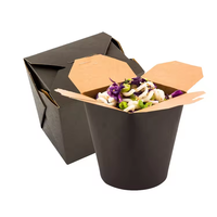 Vente en gros de boîtes repas personnalisées en papier kraft pour le petit déjeuner le dîner nouilles à emporter sushi recyclable plastification mate personnalisée