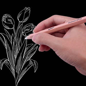 Xin Bowen 2 ชิ้นสไตล์ใหม่ชุดดินสอกราไฟท์สีแดงวัสดุคาร์บอน Sketch ดินสอชุด Sketching ดินสอ - Product Image 5