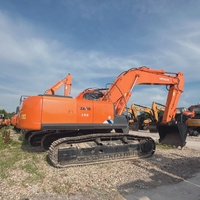 Excavadora de cadenas hidráulica usada HITACHI ZX350, la más vendida, estable, para nivelación de sitios, canteras y proyectos de demolición ligera