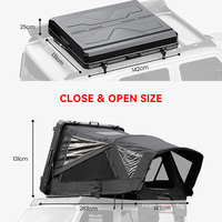Carpa de Techo Automática para 3 Personas Ada Overland, Carcasa Rígida de Aluminio, Lona Impermeable, para Campamento al Aire Libre
