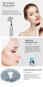 Máquina Facial de Microcorriente BIO de Alta Gama con Sonda de Lifting 3D y Mascarilla de Activación <span class=keywords><strong>Celular</strong></span> para <span class=keywords><strong>Tratamiento</strong></span> Antiarrugas - Product Image 6