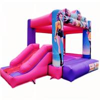 Château gonflable commercial K-POP Demon Hunters de 10x15 pieds, personnalisable pour les fêtes d'enfants en extérieur