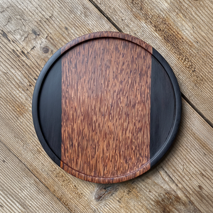 Ensemble d'assiettes en bois durables Vaisselle faite à la main écologique Technique de polissage en bambou durable pour les repas de tous les jours Événements hôteliers - Product Image 1