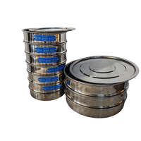 Ensemble de tamis d'essai ASTM E11 en acier inoxydable 200 mm 20 mm-4,75 mm pour laboratoire de béton