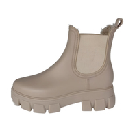Bottes de pluie transparentes chic pour femme - Imperméables, antidérapantes, tige en TPR/PVC/TPE, design pieds nus en polyester pour toutes les tenues