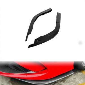 สปอยเลอร์กันชนหน้าคาร์บอนไฟเบอร์แห้งคุณภาพสูงสไตล์ OEM เหมาะสำหรับ Ferrari F8 - Product Image 1