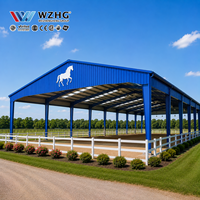 Edificio de Granja Ecuestre Interior de Gran Envergadura con Estructura de Acero Personalizada y Espacio Interior sin Columnas para Montar a Caballo