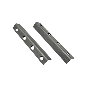 Support d'angle en acier au carbone à 4 trous pour connecteurs de meubles, supports d'étagères, durable, zingué - Product Image 1