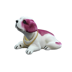 Bewegende knikkende witte hond voor in de auto bestellen voor € 5.99 bij het