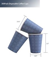 Gobelets en papier biodégradables à double paroi pour boissons chaudes, imprimés sur mesure, 4OZ, 6OZ, 8OZ, 12OZ, 16OZ, vente en gros