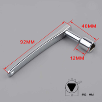 Clé triangulaire pour porte d'ascenseur, design moderne, pièce de rechange pour ascenseur, vente chaude, pour hôpital, villa, appartement, hôtel