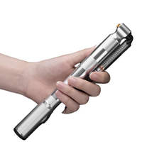 Pompe à vélo compacte et portable en aluminium avec manomètre haute pression 130-160 PSI, valve Schrader, compatibilité universelle pour les vélos