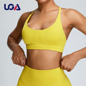 Vendite calde da donna <span class=keywords><strong>reggiseno</strong></span> <span class=keywords><strong>sportivo</strong></span> spazzolato antiurto in morbido Nylon Sexy sul retro gilet da Fitness ad asciugatura rapida <span class=keywords><strong>reggiseno</strong></span> Yoga - Product Image 1