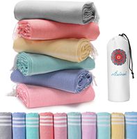 Serviette de plage turque surdimensionnée 100% coton turc, sans sable, extra large, ultra douce, séchage rapide, compacte et légère pour les voyages
