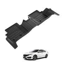 Tapis de sol en TPE, couverture complète 5D avec seuil de porte latéral, tapis en plastique, accessoires intérieurs de voiture TXR pour HONDA CIVIC 2016-2021