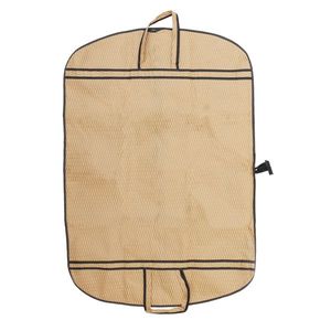 ผ้าคลุมโค้ทสำหรับเดินทางน้ำหนักเบาลายนูนสีเบจสำหรับชุดสูทกระเป๋าป้องกันเสื้อผ้าที่ทนทานเหมาะสำหรับการเดินทางทางธุรกิจและวันหยุด - Product Image 3