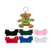 Porte-clés animal en peluche, personnalisé, 1 pièce, peluche, cadeau, populaire, bon marché