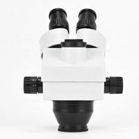 Microscope stéréoscopique zoom trinoculaire SZM-0745TH 7x-45x avec tête simul-focale et adaptateur C-Mount 1X