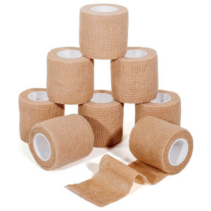 ม้วนผ้าพันแผลสีเนื้อกีฬากาวยืดหยุ่นผ้าพันแผลคุณภาพสูงขายส่งผ้าพันแผลกีฬากันน้ําระบายอากาศ - Product Image 1
