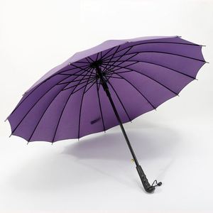 Custom Long-Handled Golf Business Double Reinforcement Straight Handle Rain Umbrella - Product Image 1