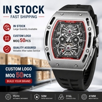 Reloj Mecánico Automático de 41 mm para Hombre con Logotipo Personalizado, Acero Inoxidable 316L, Cristal de Zafiro, Relojes de Lujo, OEM ODM Disponible