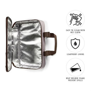 Sac isotherme à double fermeture éclair, imperméable, facile à utiliser, nouveau design, pour garder les aliments au <span class=keywords><strong>chaud</strong></span>/au froid - Product Image 5