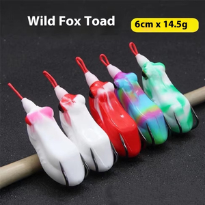 Nuevo modelo de cebo vivo, señuelos de rana venenosa de tamaño grande y pequeño, ojos mágicos, fundición de larga distancia específicamente para peces carpa cabeza de serpiente - Product Image 6