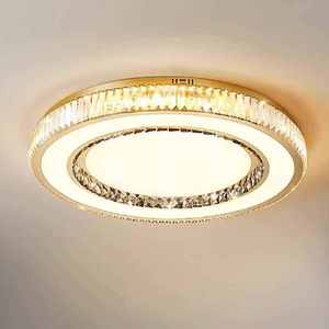 Nueva llegada iluminación sala de estar dormitorio luz moderna Led de lujo redondo montaje empotrado K9 lámpara de techo de cristal - Product Image 1