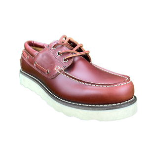 Chaussures bateau décontractées pour hommes en cuir véritable, à enfiler, toutes saisons, ajustement confortable, respirantes, pour la marche en extérieur, vente en gros ODM - Product Image 6