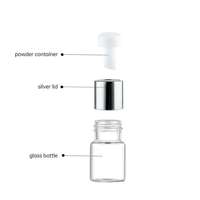 Sérum Cosmétique Anti-rides 2-en-1 Réparateur Cutané aux Peptides Lyophilisés et Oligopeptides, Flacon en Verre Vide avec Bouchon à Vis