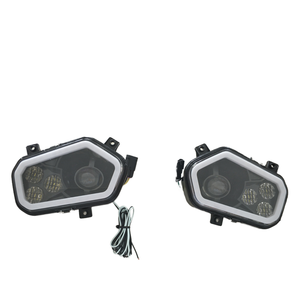 Yongjin cho Polaris rzr 800 900 XP phong cách 2011 2014 mới trở lại dẫn chuyển đổi đèn pha Kit với Halo Vòng - Product Image 3
