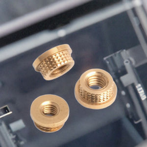 Insert fileté en cuivre Tappex KTV pressé à froid, écrou en laiton moleté avec plastique, tailles 0006M3 0006M4 0006M5 0006M6 0006M8 - Product Image 3