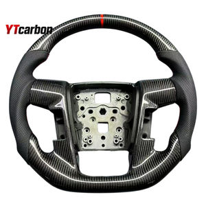 Volant de direction en fibre de carbone véritable personnalisé de style course pour F150 SVT <span class=keywords><strong>Lightning</strong></span> 04, pièces automobiles, accessoires intérieurs de voiture, YTcarbon - Product Image 6