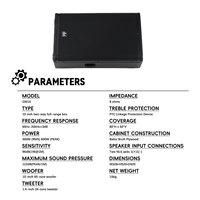 Système de haut-parleurs Kararoke Dual 10 pouces 2 voies pleine gamme, équipement audio professionnel pour studio et cinéma, ensemble de haut-parleurs PA pour fête