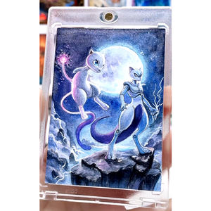 PY <span class=keywords><strong>Hand</strong></span> gezeichnete Pokemoned Collect Brettspiel Farbe Papier Briefmarke Version 3 Geschenk Eif Baby Poke Mon Live Broadcast Room - Product Image 6