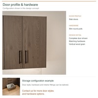 Meuble de cuisine en bois massif sur mesure, aménagement en L minimaliste, livraison en kit, boîtes de rangement en MDF et rangement coulissant