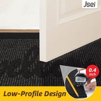 Tapis d'entrée antidérapants à profil bas Tapis de porte de bienvenue pour trappeur de saleté absorbant intérieur lavable pour porte arrière avant