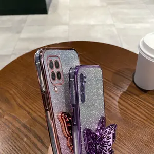 Custodia per telefono con farfalla glitterata per <span class=keywords><strong>Samsung</strong></span> Galaxy A05S A02S A03S A04 A11 A12 A20 A21S A30 A31 A50 A70 A750 - Product Image 2