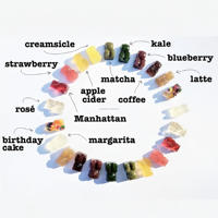 Pastèque Saveur Cheveux Peau Ongles Rajeunissement Gommes avec Tremella Champignon Peptides De Collagène Marin Kératine Biotine