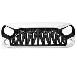 For Jeep Wrangler JK 2007-2017 Body Kit <b>Car</b> Bumper Grill Racing Grills <b>Decorative</b> Front Bumper Grill Exterior Part - Product Image 5