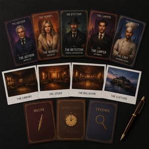Set di Gioco Detective Mystery Personalizzato di Alta Gamma, Kit Premium per l'Indagine Criminale per Adulti, per Team Building e Feste - Product Image 3