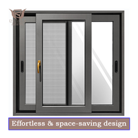 Ventanas Corredizas de Doble Acristalamiento con Aislamiento Térmico de Aluminio de Alta Eficiencia Energética, con Malla de Acero Inoxidable y Protección Contra Huracanes