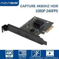 AC-2583 4K*60Hz PCIe X4 Kartu Pengambilan Video YUY2 HDMI In/Out Loop untuk Streaming Langsung & Pencitraan Medis