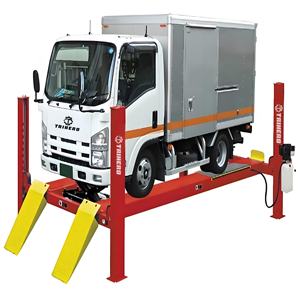 Truk tugas berat empat tiang angkat mobil penjajaran 4 POS 6ton 8ton 10ton pengangkat truk kerekan mobil untuk bengkel - Product Image 2