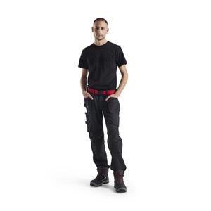 BLAKLADER - 152216459956D120 Pantalones artesanos 4 vías elásticos Negro/Rojo-EAN 7330509724330 PANTALONES DE TRABAJO DE CARGA - Product Image 3