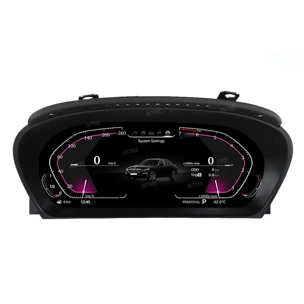 12.3 Inch Linux System Digital Cluster For BMW 5 Series E60 E61 E63 E64 2004-2009 LCD Speed Dashboard Meter Virtual Cockpit
