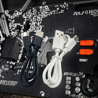 Kabel Pengisi Daya Micro USB Type-C 30cm Pendek 2A dengan Pelindung Anyaman dan Jaket PVC untuk Ponsel Android, Power Bank, Komputer