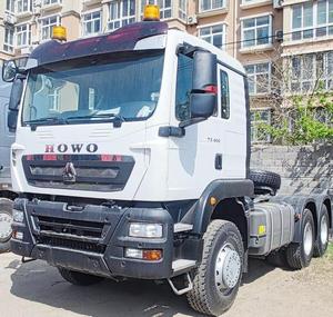 Nueva llegada Howo 6x4 Tractor Truck 10 Wheel 371 430 Hp Euro2 Usado 40 Ton Howo A7 T7h Nx Tractor Unit Truck - Product Image 5